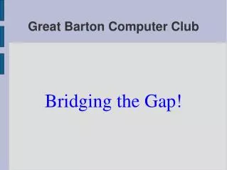 Great Barton Computer Club