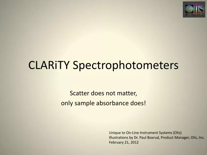 clarity spectrophotometers