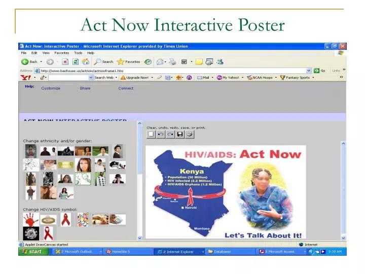 act now interactive poster