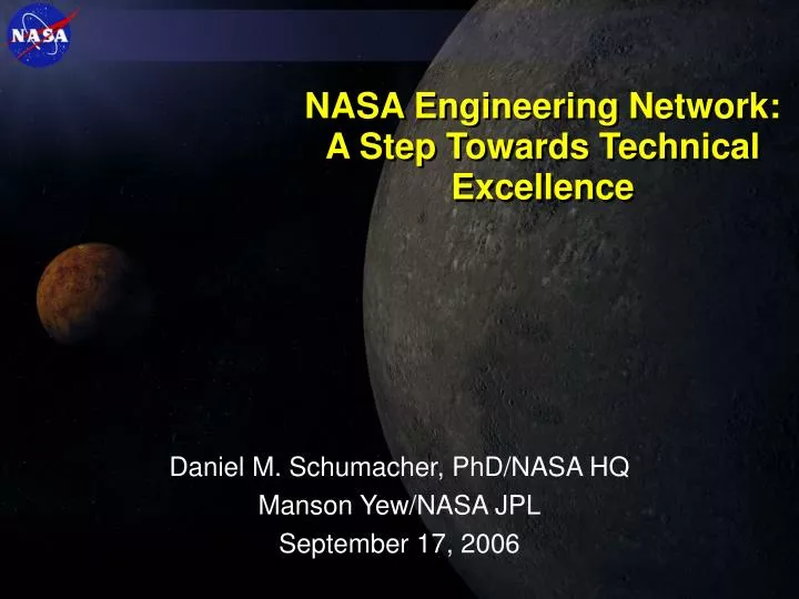 nasa engineering network a step towards technical excellence
