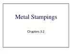 Metal Stampings - slide 1