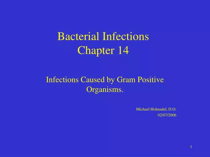 bacterial infections chapter 14