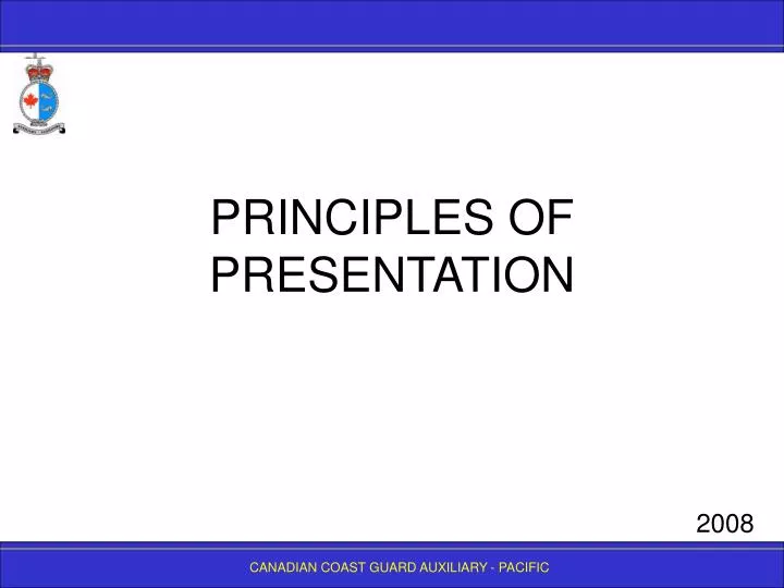 principles of presentation