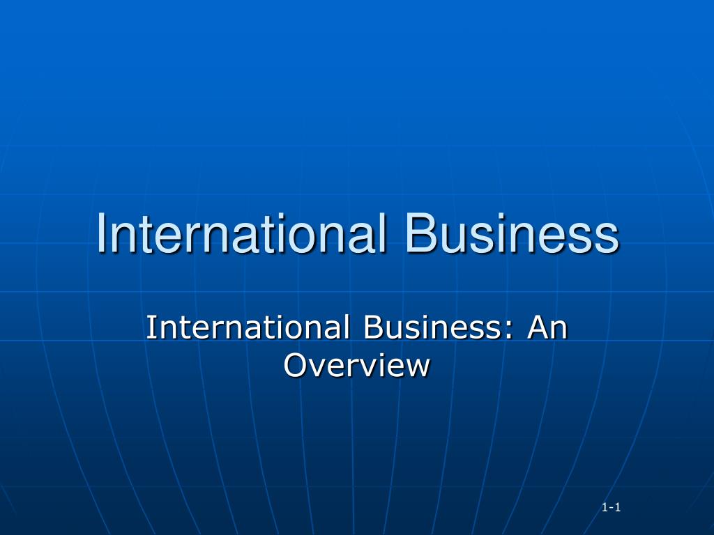 PPT - International Business PowerPoint Presentation, free download ...
