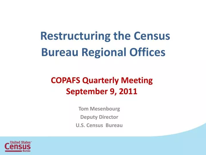 restructuring the census bureau regional offices