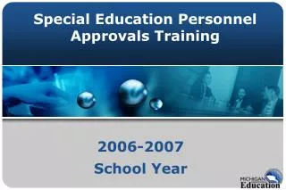 Special Education Personnel Approvals Training