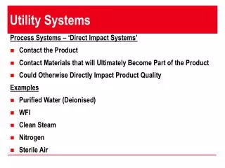 Utility Systems