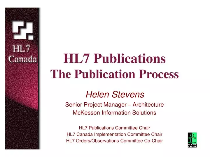 hl7 publications the publication process