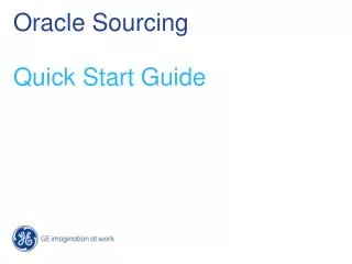 Oracle Sourcing