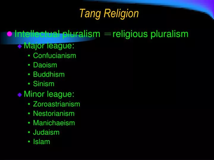 tang religion