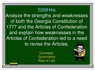 Concepts: Governance Rule of Law