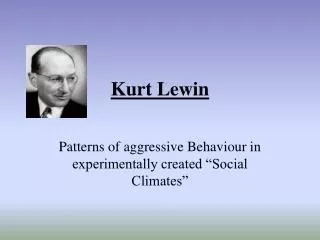 Kurt Lewin
