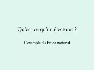 qu est ce qu un lectorat