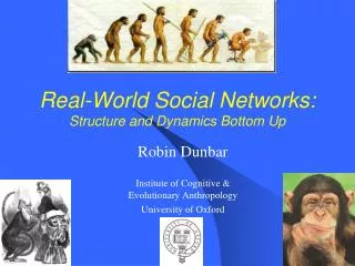Real-World Social Networks: Structure and Dynamics Bottom Up