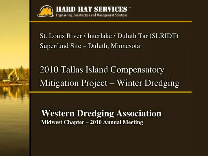 western dredging association midwest chapter 2010 annual meeting