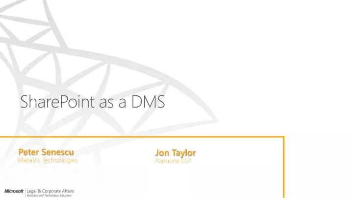 sharepoint as a dms