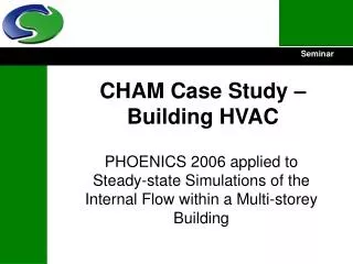 CHAM Case Study – Building HVAC