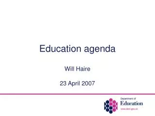 Education agenda
