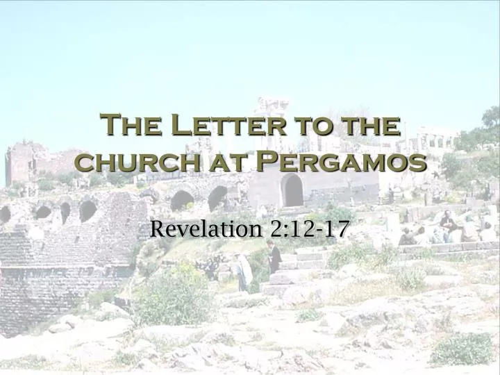 the letter to the church at pergamos