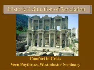 Historical Situation of Revelation