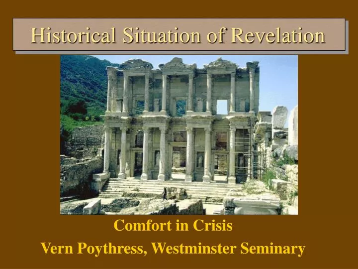 historical situation of revelation