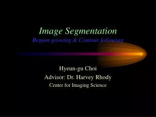 Image Segmentation Region growing &amp; Contour following