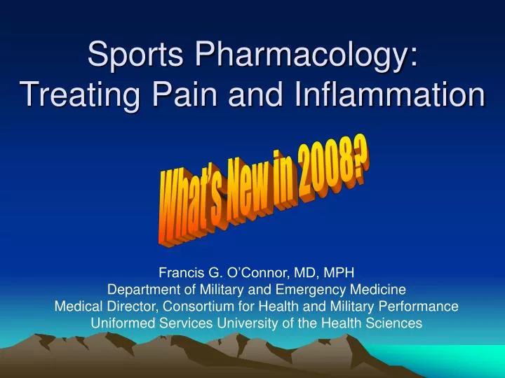 sports pharmacology treating pain and inflammation