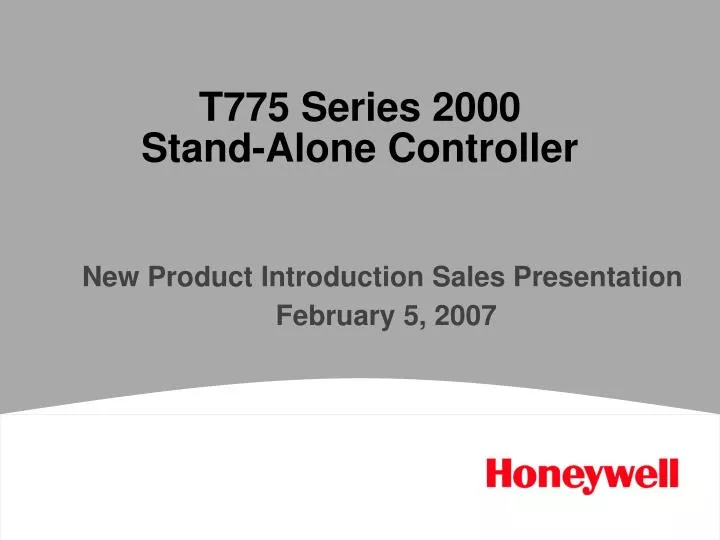 t775 series 2000 stand alone controller