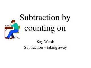 Subtraction by counting on