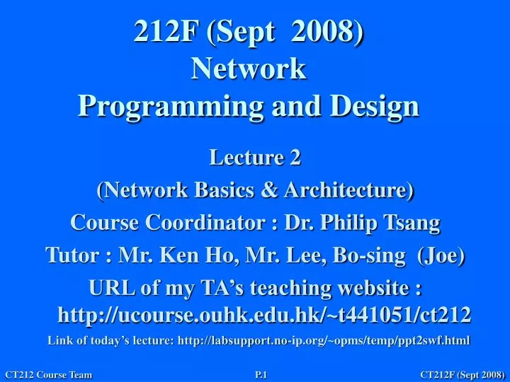 212f sept 2008 network programming and design