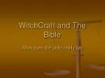 WitchCraft and The Bible - slide 1
