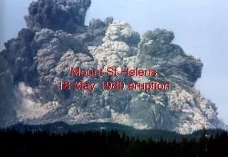 Mount St Helens 18 May 1980 eruption