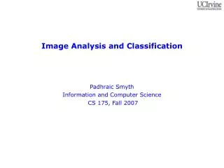 Image Analysis and Classification