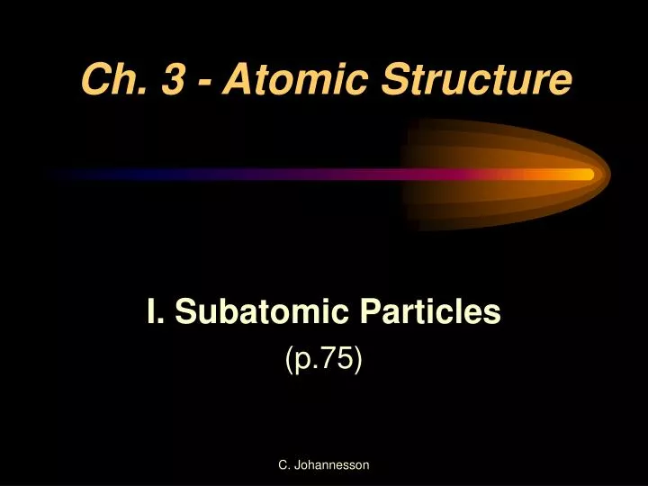 ch 3 atomic structure