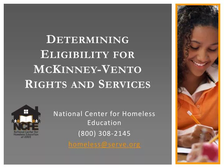determining eligibility for mckinney vento rights and services