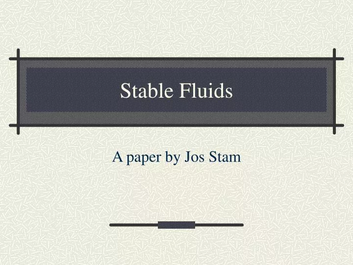 stable fluids