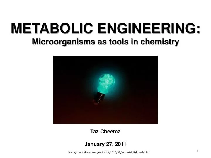 metabolic engineering microorganisms as tools in chemistry