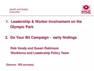 Worker Involvement on the Olympic Park