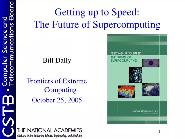 getting up to speed the future of supercomputing
