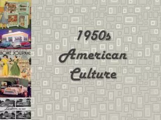 1950s American Culture
