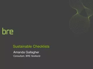 Sustainable Checklists