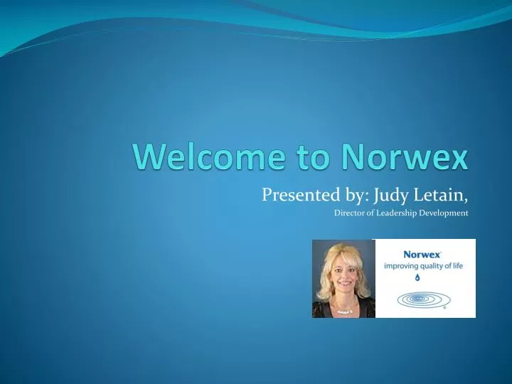 welcome to norwex