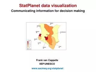 StatPlanet data v isualization Communicating information for decision making