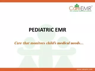 Pediatric EMR Software