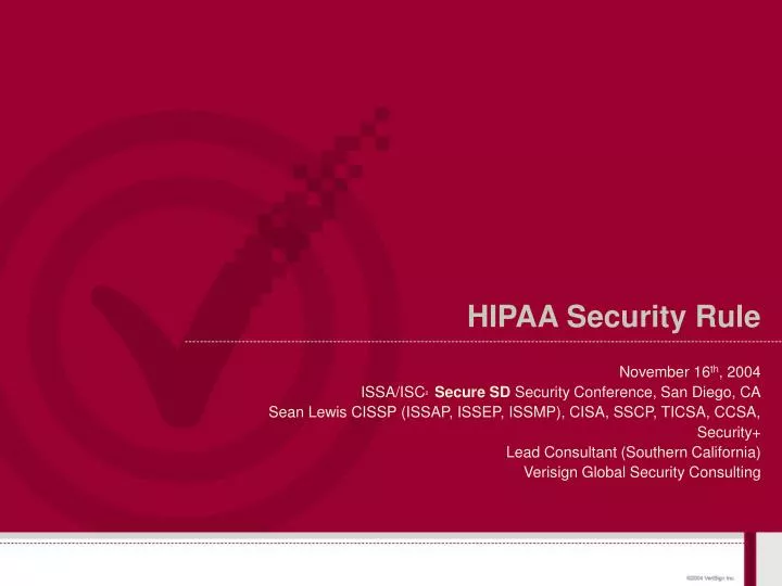 hipaa security rule