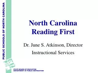 North Carolina Reading First