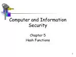 Computer and Information Security - slide 1
