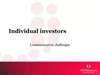 Individual investors