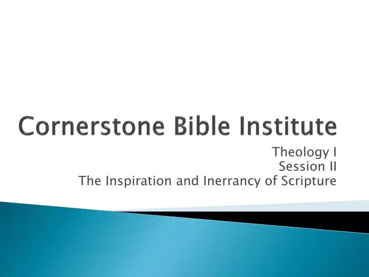cornerstone bible institute