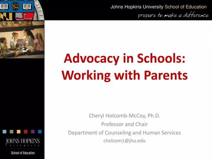 advocacy in schools working with parents